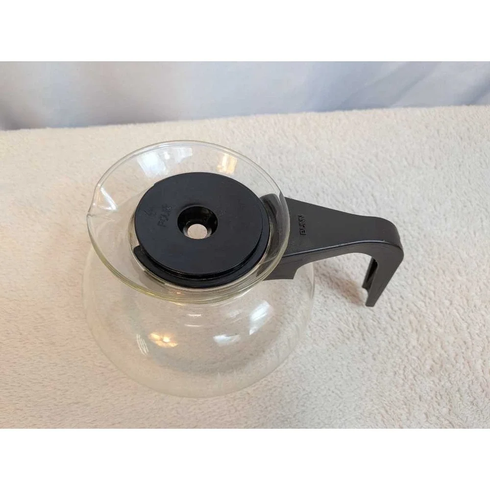 BUNN Glass Coffee Pot Carafe Replacement w Black‎ Handle Lid 12 Cup